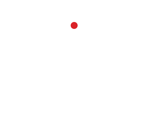 A white square target icon with a red dot in the center above the text 'End-to-End Protection' on a black background.