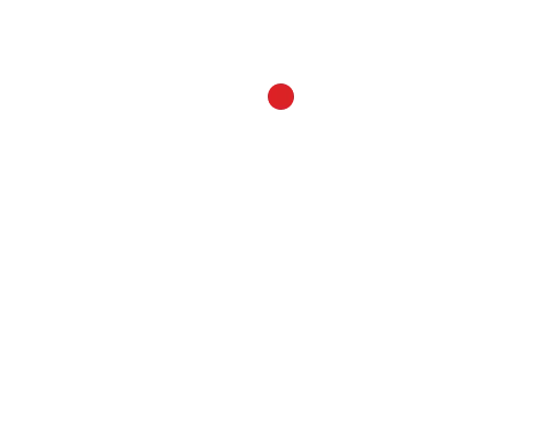 A white square target icon with a red dot in the center above the text 'End-to-End Protection' on a black background.