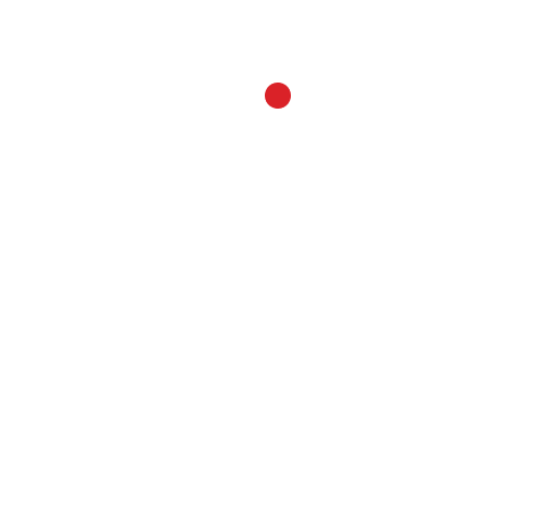 Logo consisting of a white square with rounded corners and dots at each corner, connected by lines to a central red dot, above the words 'Beyond Compliance Testing' in white text on a black background.