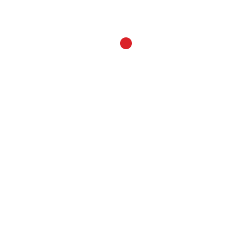 White text 'Beyond Compliance Audits' below a white square target symbol with a red dot in the center on a black background.