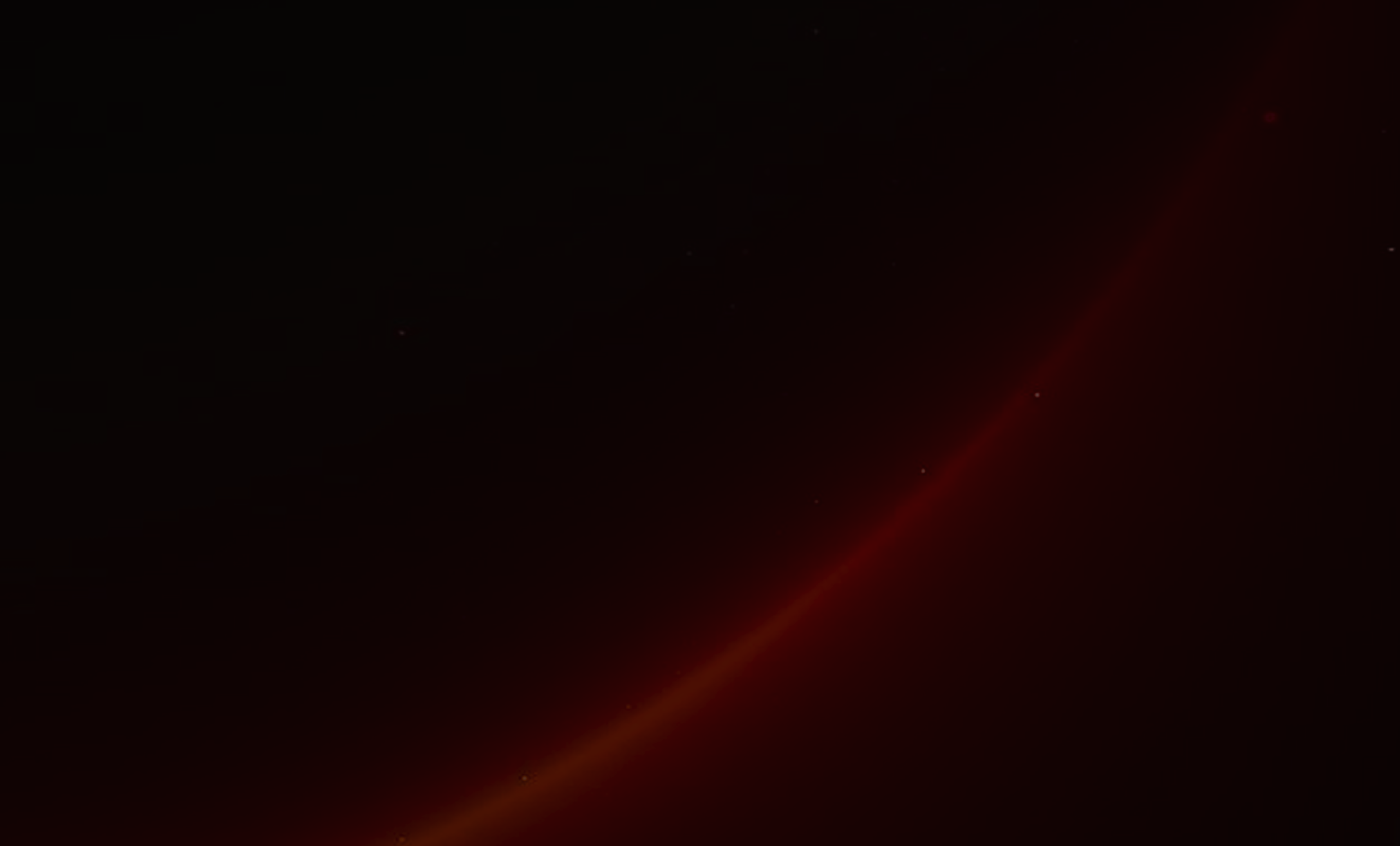 A dark, curved gradient with a red glow along the edge, resembling a glowing arc or horizon in low light.