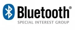 Bluetooth Special Interest Group logo with the Bluetooth symbol on the left and text on the right.