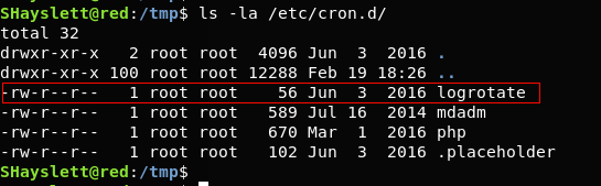 Linux privilege escalation permission model, Exploiting badly configured cron jobs