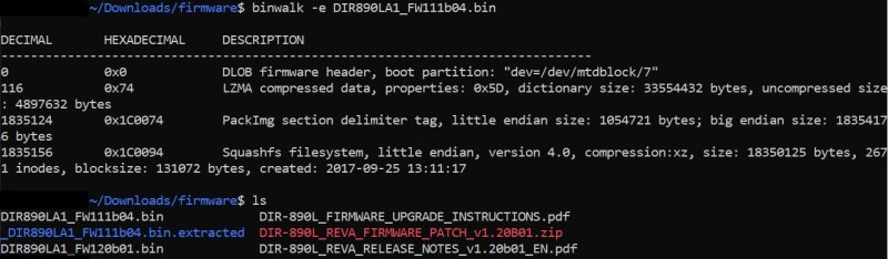 Firmware file extracted