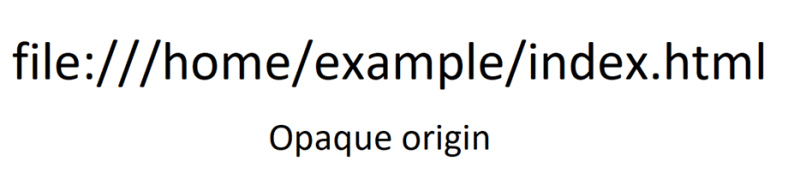 Picture explaining what is opaque origin