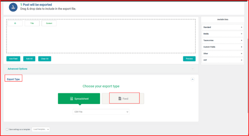 2. Export Type