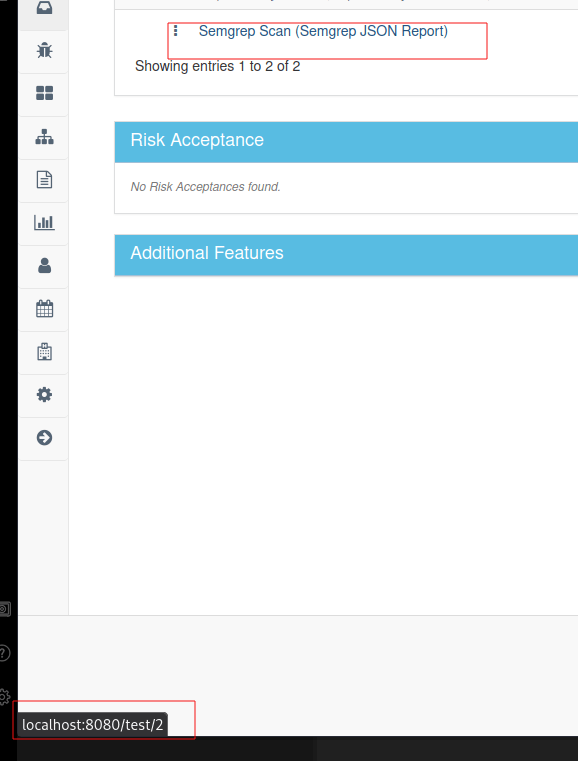This image shows the test id parameter required for the API call