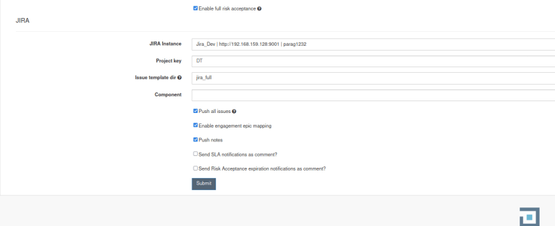This image shows Jira attachment to the Product