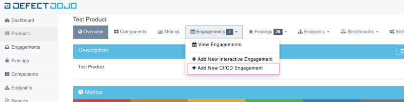 This image shows how to add Engagement
