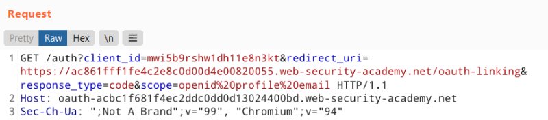 OAuth request