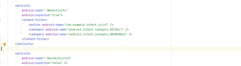 implicit intent redirection