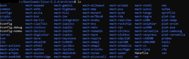kernel/arch/arm Directory