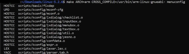 Configure kernel