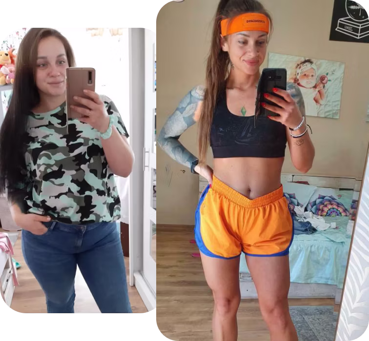 Nikola – metamorfoza z BeDiet, 32 kg mniej (zdjęcie przed i po)