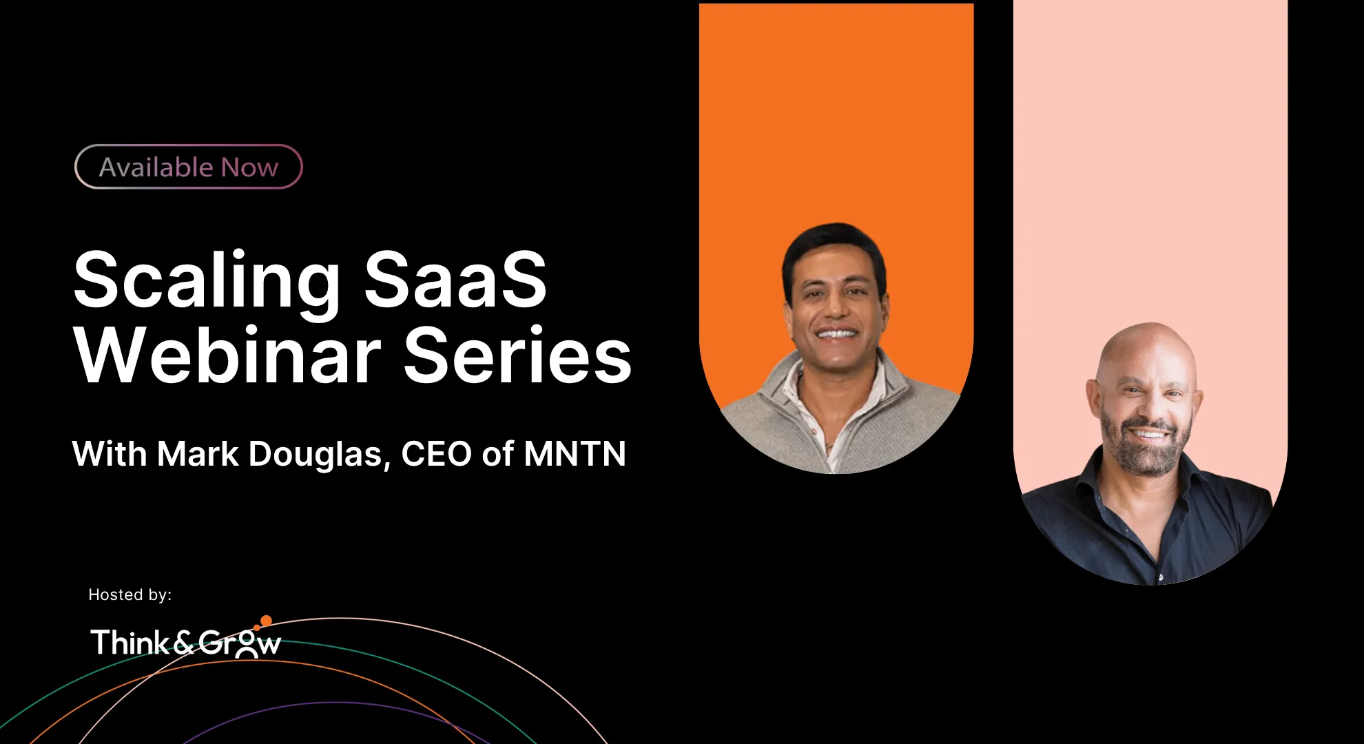Scaling SaaS webinar banner featuring Mark Douglas, CEO of MNTN