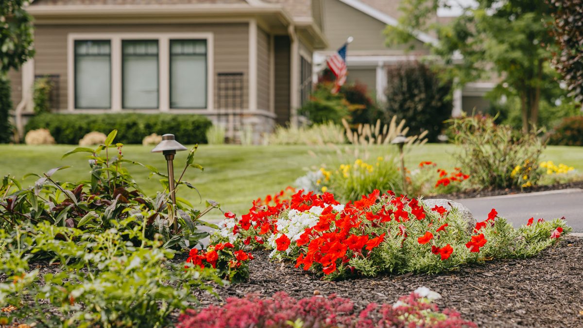 Landscaping work in a nearby town we serve