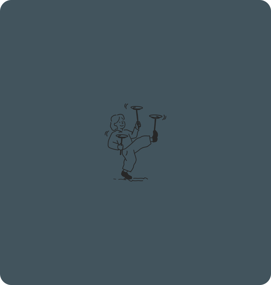 Cartoon man with tie walking and examining ground with magnifying glass.
