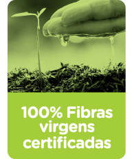 100% Fibras Virgens Certificadas