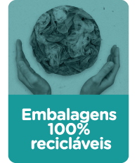 Embalagens 100% recicláveis