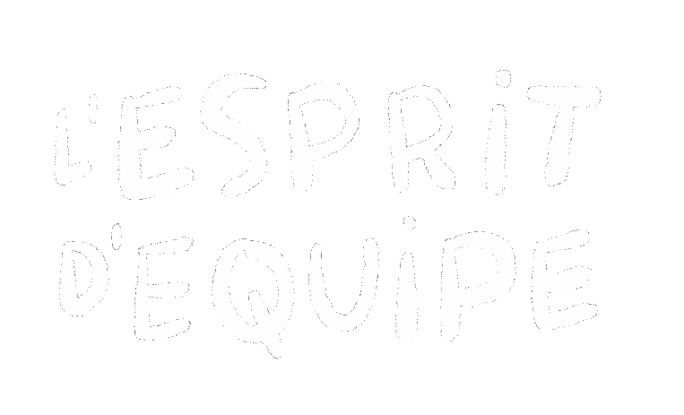Texte manuscrit « L'esprit d'équipe »