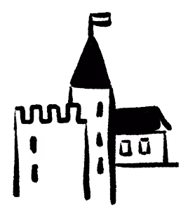 Château dessiné à la main
