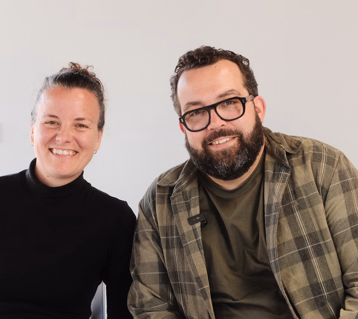 Mathieu Leroy, directeur d'iDQuation, aux côtés de Marie Cottu