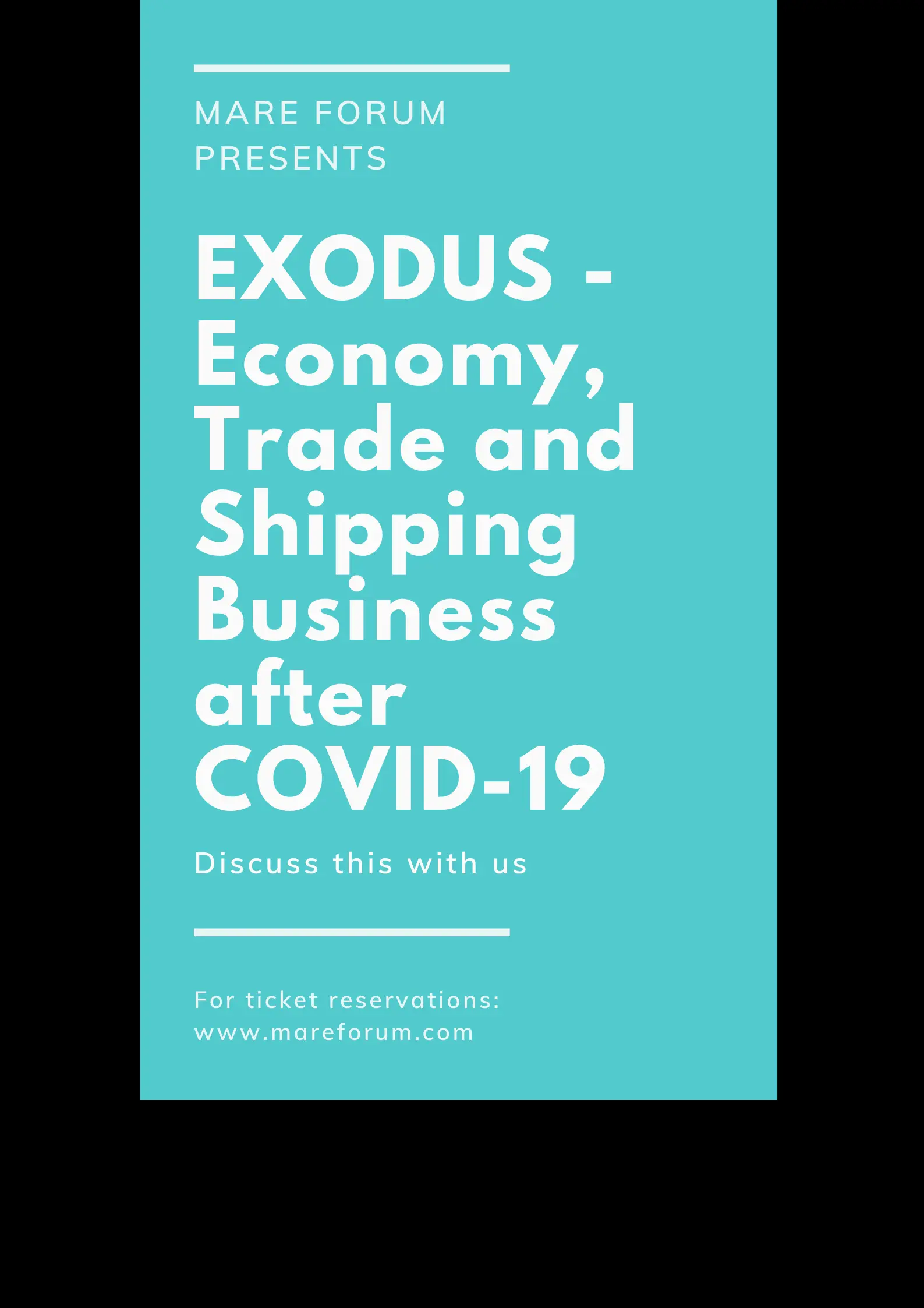 EXODUS - Economy, Trade and Shipping Business after COVID-19