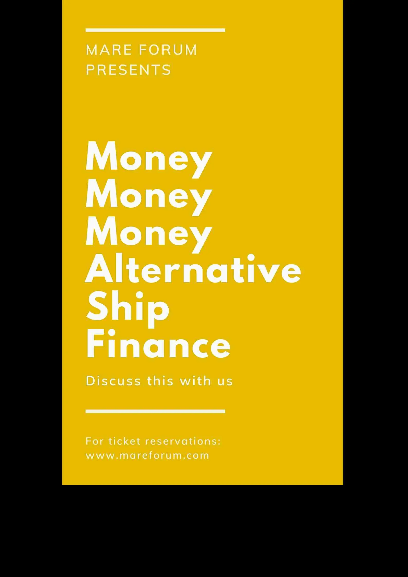 Money, Money, Money - Alternative Ship Finance