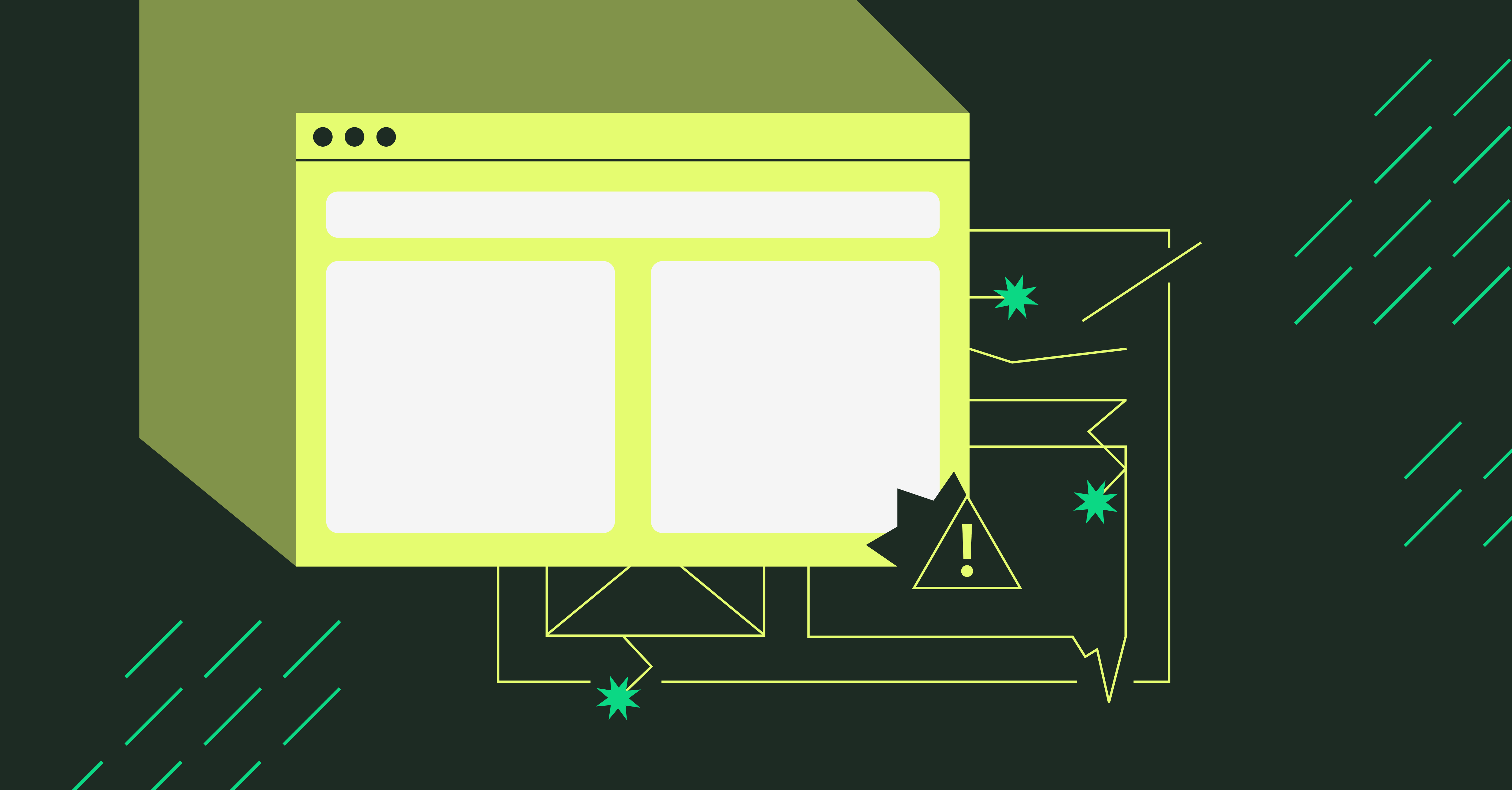 Illustration for a 97 Switch article on why business websites underperform
