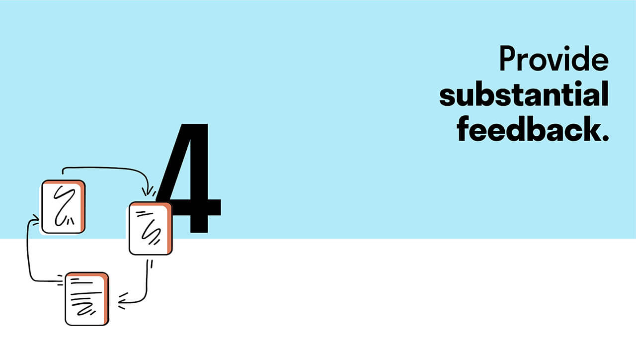 Provide substantial feedback | 97 Switch