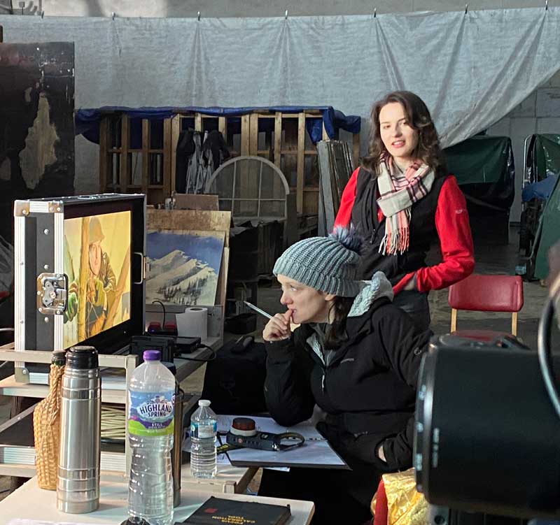 Where Poppies Grow Volunteers on set