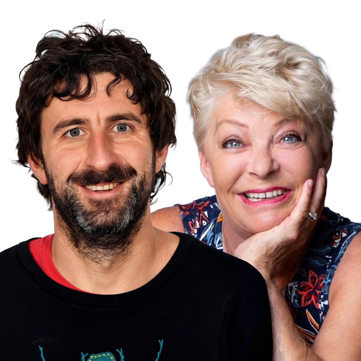 Publicity shots of Mark Watson and Chrissy Rock