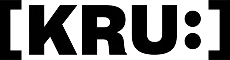 [KRU:] logo in black text.