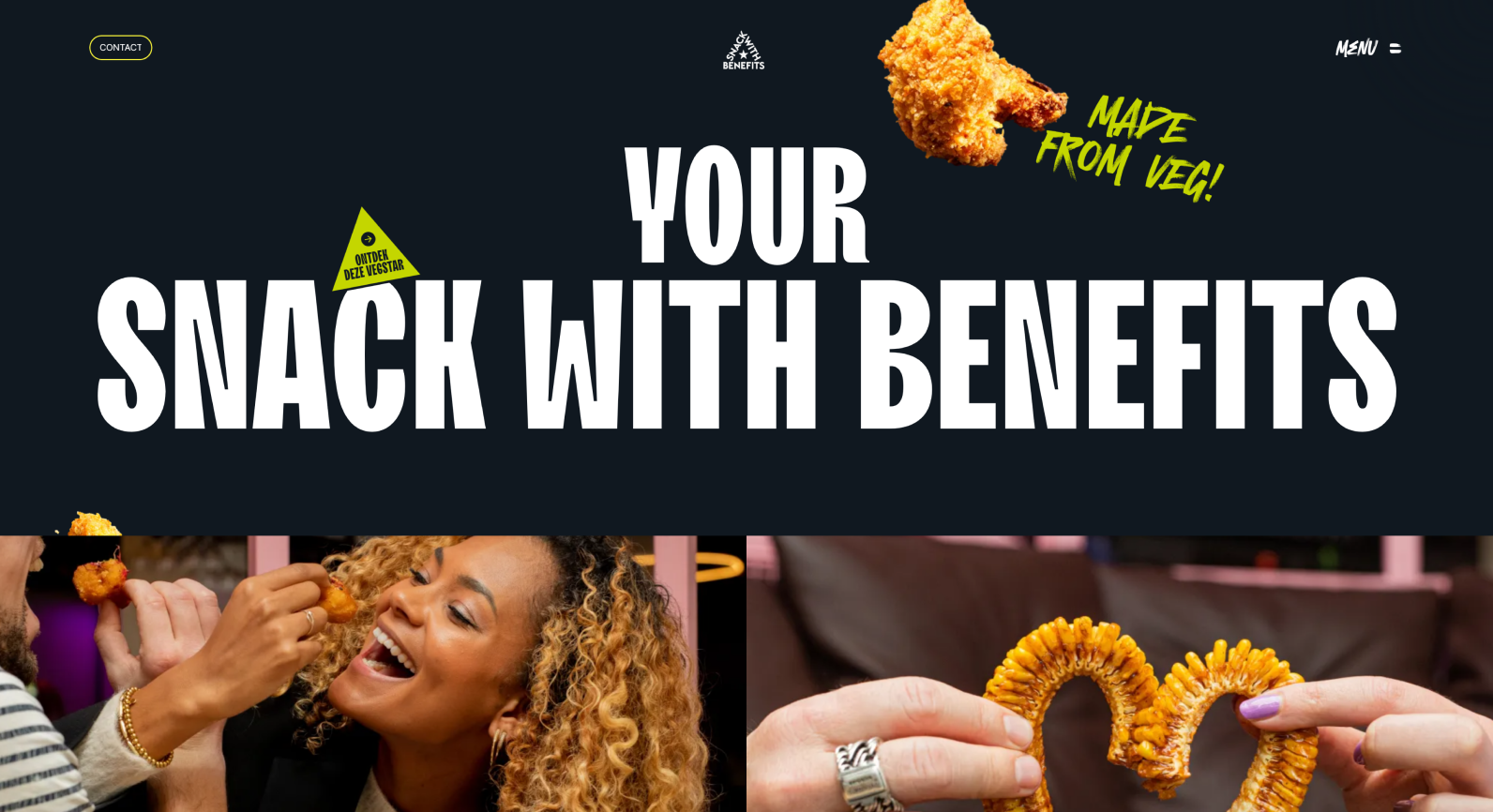 Snack with benefits homepage