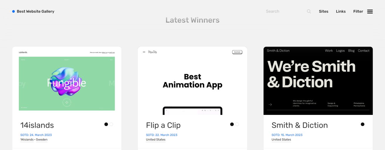 Best Website Gallery