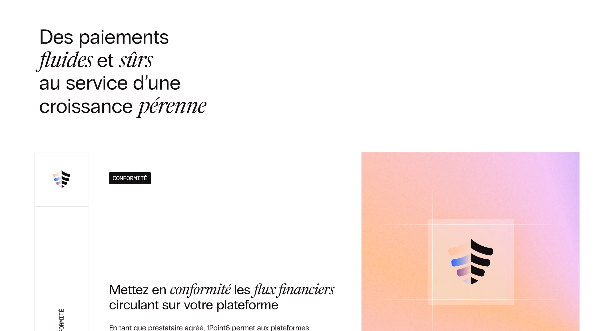 Page intérieure du site 1P6