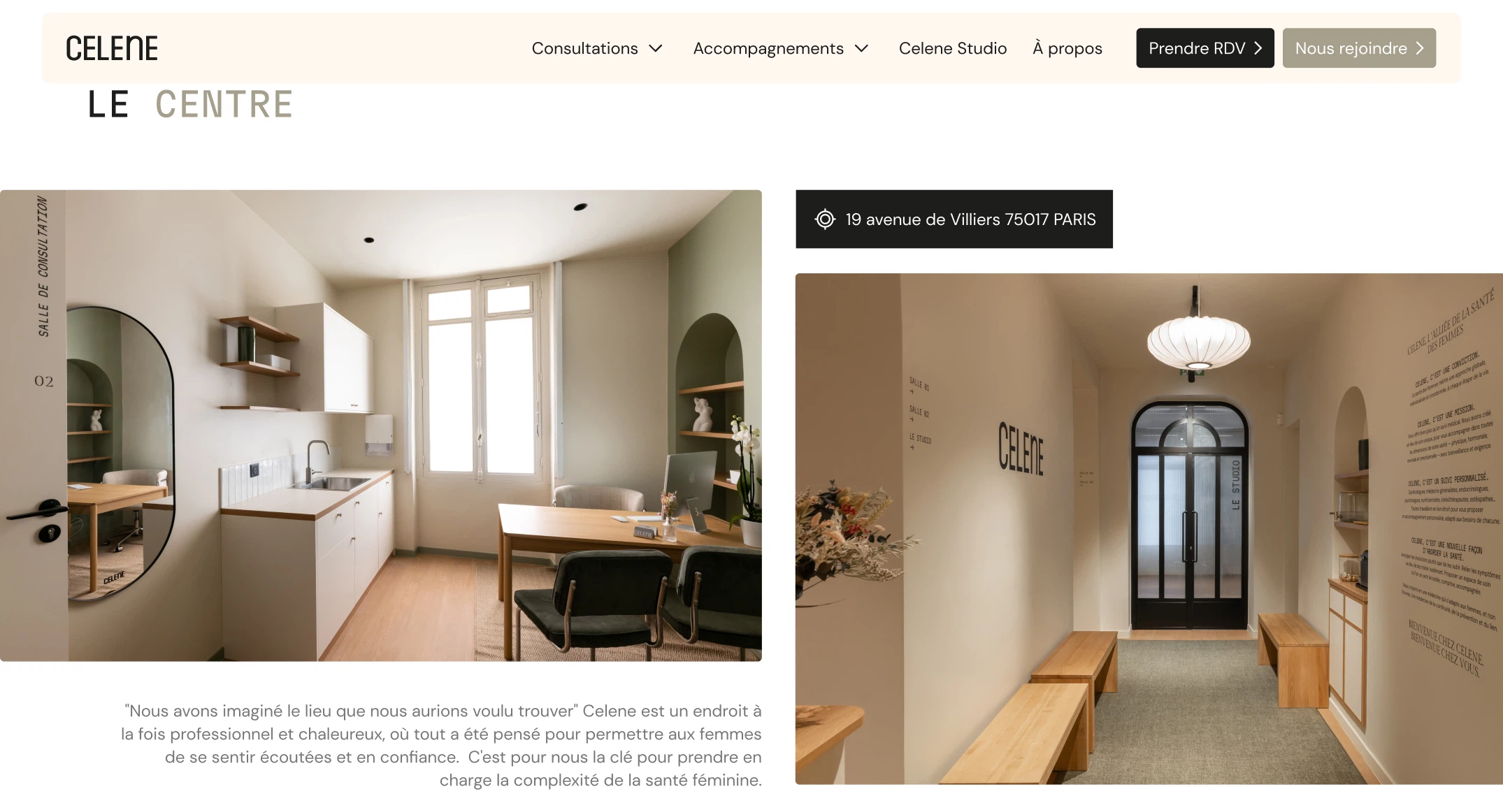 Autre section du site Celene