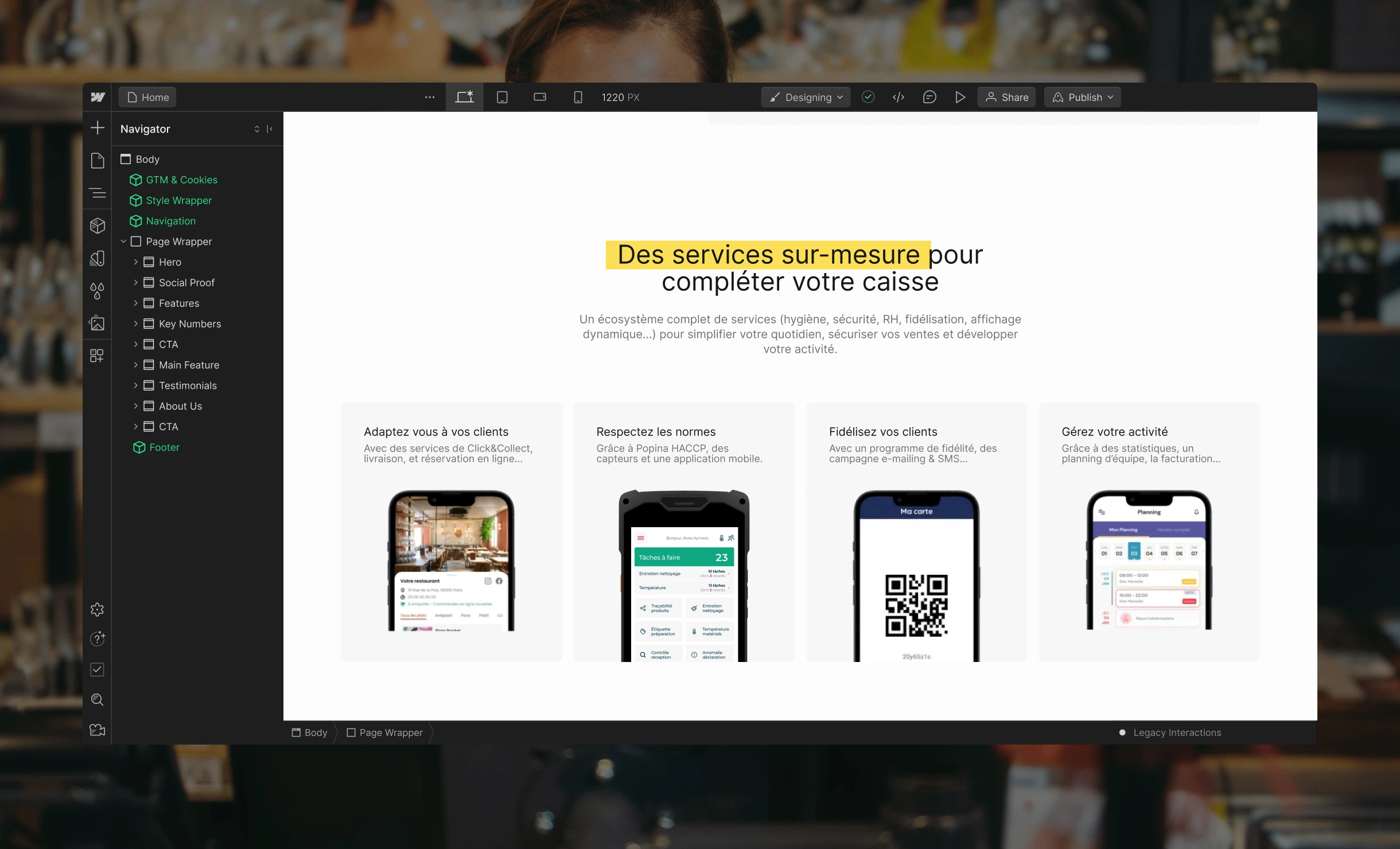 Page d'accueil du site Haxe