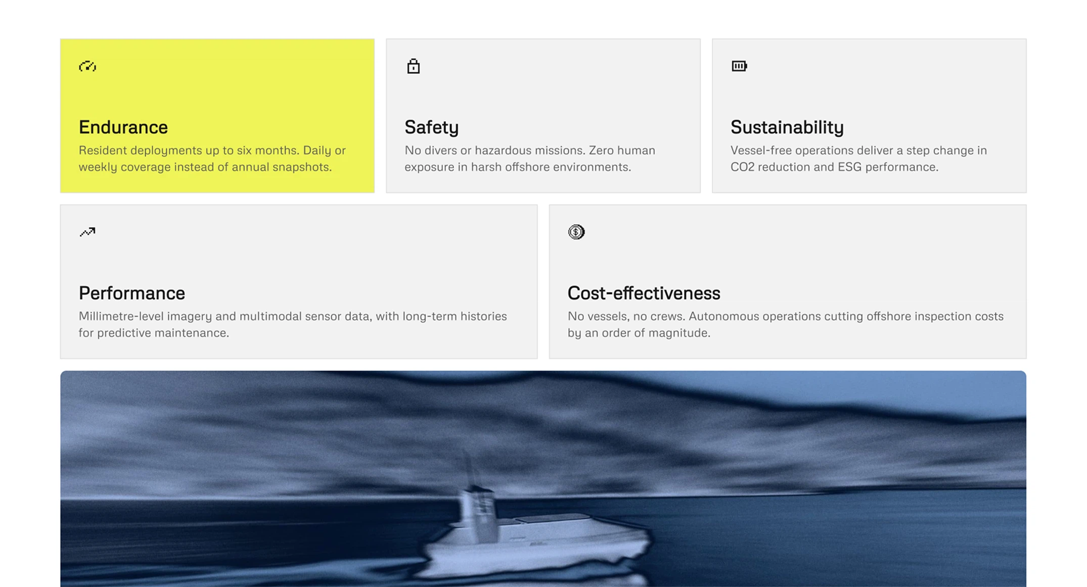 Section du site Bubble Robotics réalisée sur Webflow