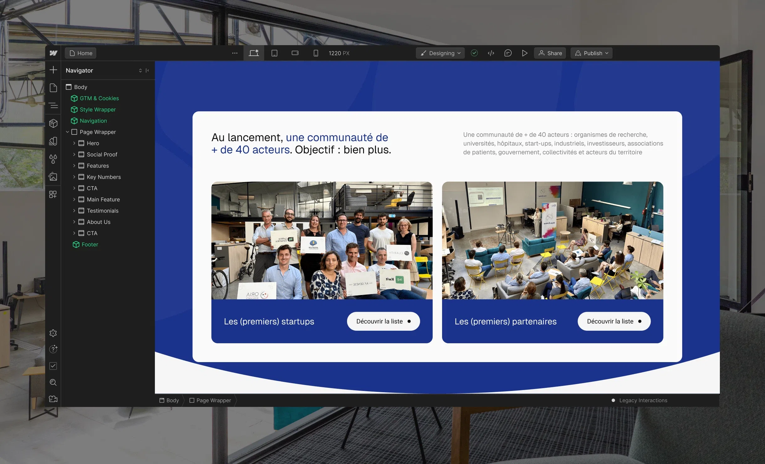 Page d'accueil du site Brain & Mind