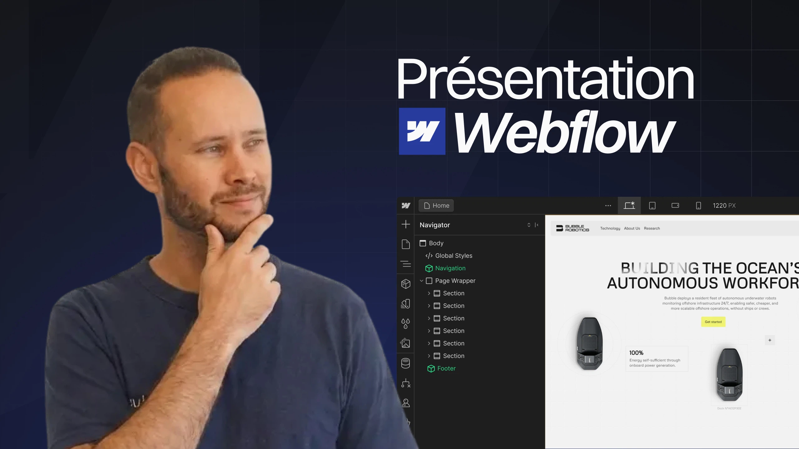 Miniature de la vidéo : C'est quoi Webflow ?