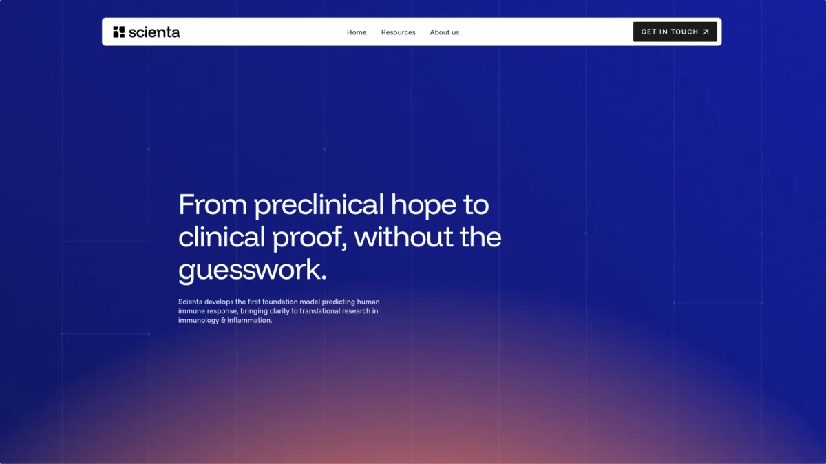 Aperçu du site Scientalab réalisé par Ouiflow