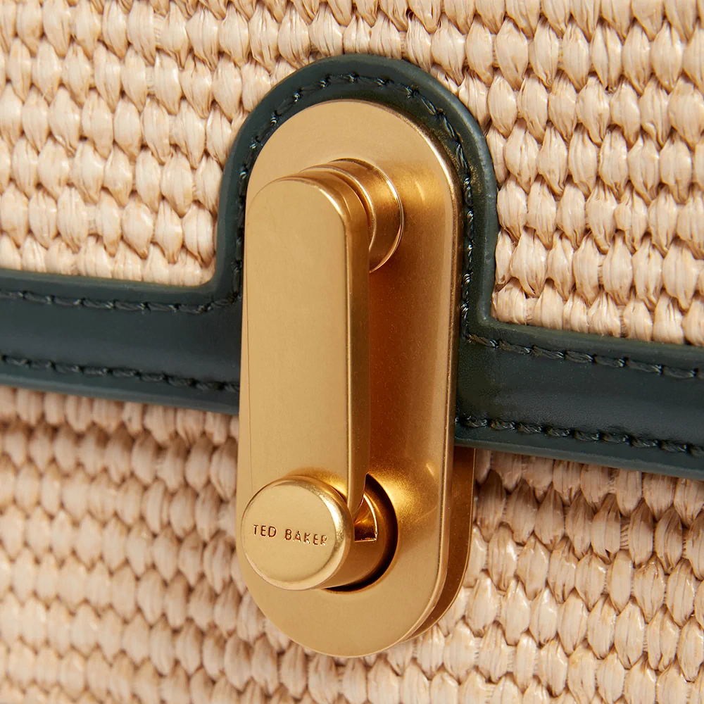 Ted Baker London gold finish on handbag - ecommerce photography