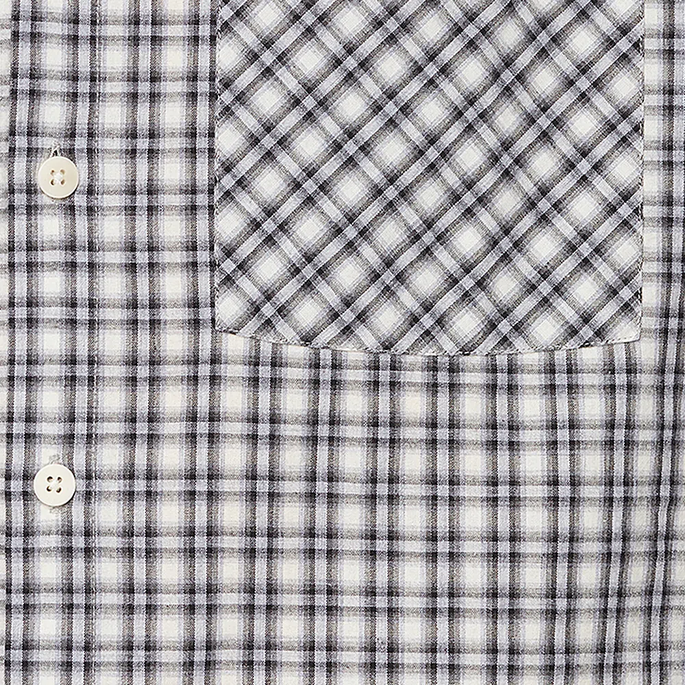 black and white fabric from an albam shirt - eCommerce photography