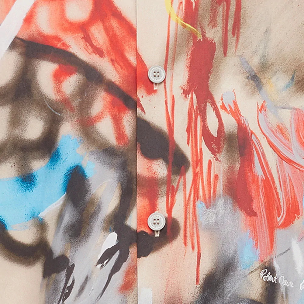 vibrant close up of 18 montrol shirt