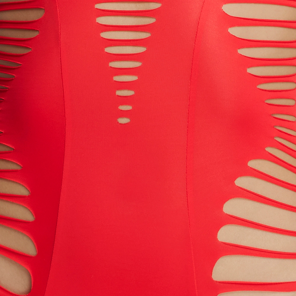 Close up of red Agent Provacte luxry lingerie