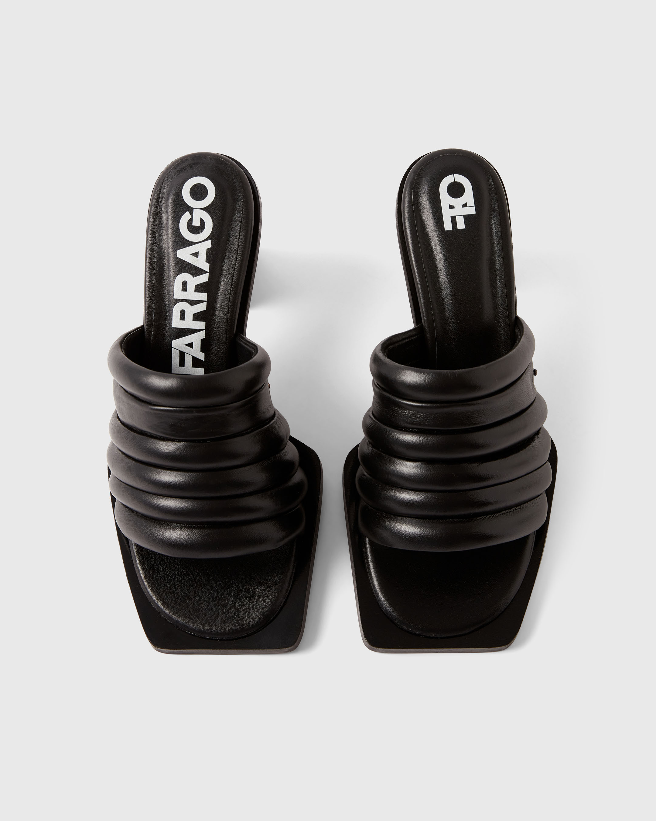 Black pair of Farrago mules