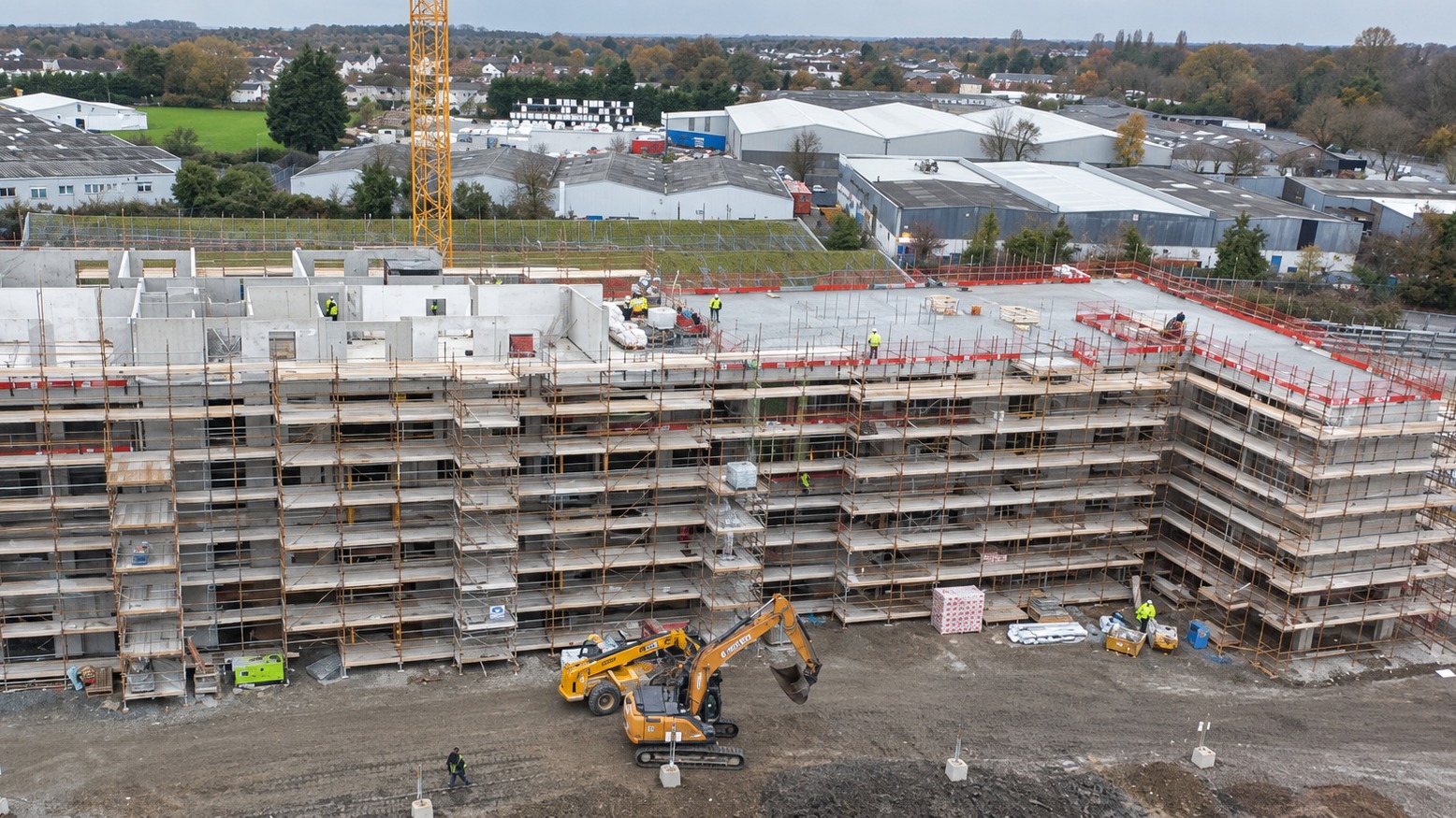 Apartments under construction in Santry, where Romar Energy installed the plumbing, heating and ventilation