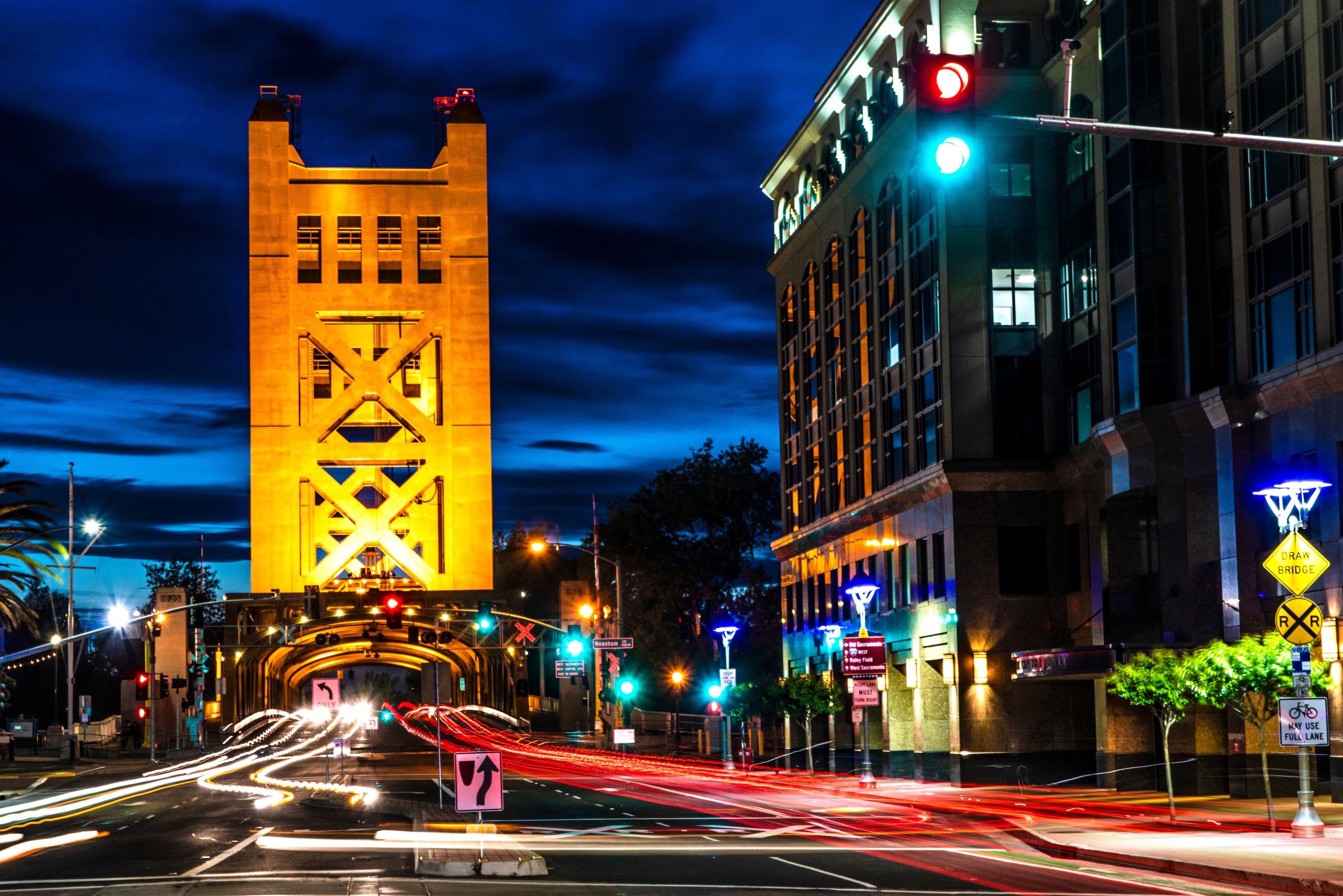Downtown Sacramento stock image