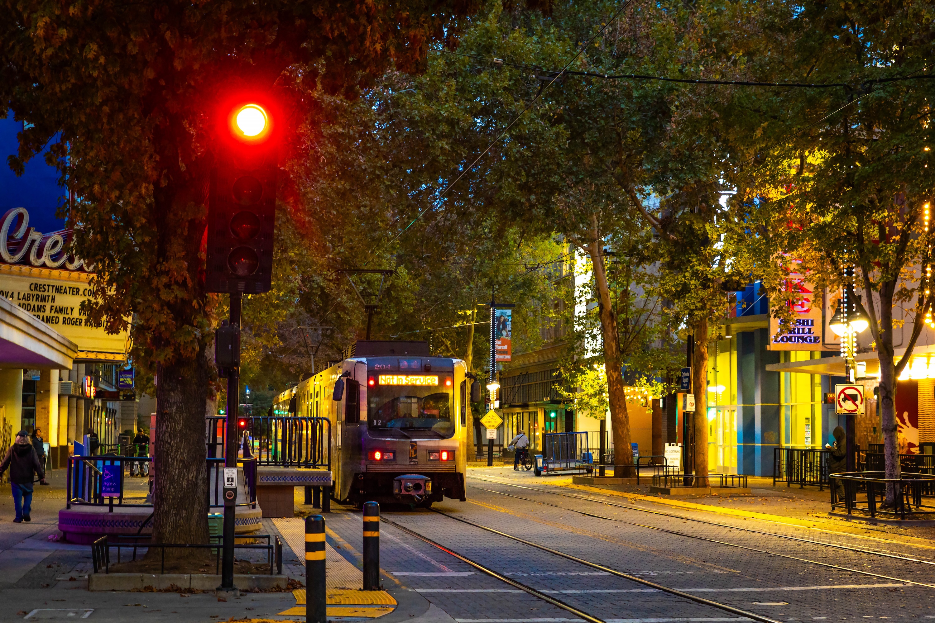 City at night stock image